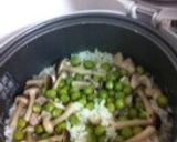 グリーンピースと鶏肉の中華風炊き込みご飯作り方6写真