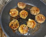 チーズ入り塩昆布葱つくね作り方6写真