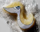 ポケモン　野沢菜ツタージャ弁当　キャラ弁作り方3写真