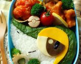 ポケモン　野沢菜ツタージャ弁当　キャラ弁作り方13写真