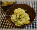 新じゃがとアスパラのガーリック風味サラダ作り方3写真