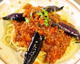 茄子のミートソーススパゲティ作り方12写真
