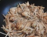 帆立と舞茸とモヤシのバター醤油炒め作り方6写真