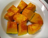 簡単だけど濃厚！『豆乳カボチャプリン♪』作り方1写真