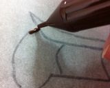 ケーキを華やかに★キャラチョコ♪作り方7写真