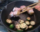 【豚バラ肉の厚揚げ巻き　照り焼き風味】♪作り方2写真