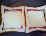とろ～りチーズのホットサンド風♬作り方7写真