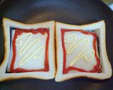 とろ～りチーズのホットサンド風♬作り方5写真