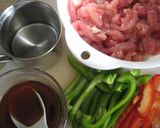 豚肉とピーマンの甘酢炒め作り方1写真