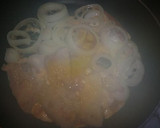 新玉ねぎととんかつの卵とじ作り方3写真