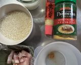 ガーリックとベーコンの濃厚ミルクリゾット作り方1写真