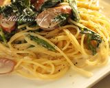 ウインナーとほうれん草のクリームパスタ作り方6写真