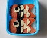 こいのぼりスパムおにぎりのお弁当作り方7写真