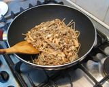 ごぼうときのこの甘辛炒め作り方5写真