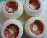まるごと新玉ねぎの肉詰め★トマトソース煮作り方5写真