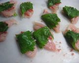 お弁当に♪ささみの梅しそ揚げ作り方2写真