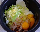 残りご飯で☆お好み焼き風作り方1写真