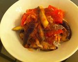 なすとトマトの和風イタリア丼作り方4写真