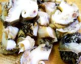 つぶ貝の辛味沙茶醤炒め（家常香辡海螺炒）作り方1写真