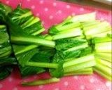 小松菜のシンプル焼きそば作り方1写真
