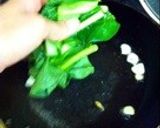 小松菜のシンプル焼きそば作り方3写真