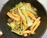 鶏肉とチンゲン菜のオイスターソース炒め作り方5写真