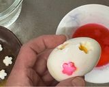 横浜発♡ひな祭お弁当に桜のかわいいゆで卵作り方3写真