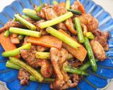ニンニクの芽と豚こま肉の中華炒め作り方5写真