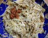 レンジで簡単 時短♪ もやしと 舞茸の 梅和え作り方6写真