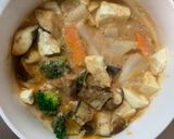 肉無豆腐簡単梅オーロラソース味野菜炒め作り方18写真