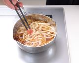 簡単♪塩麹豚と梅うどん作り方4写真
