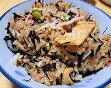 ひじきとかにかまの炊き込みご飯作り方6写真