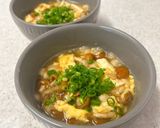 豆腐となめこのかきたまスープ煮作り方5写真