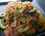 マルタイ棒麺でスイチリマヨゴーヤ焼きそば作り方4写真