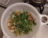 薬味たっぷり和・ガーリックパスタ作り方1写真