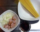 なめ茸パスタ　(お手軽まろやか和風味)作り方1写真