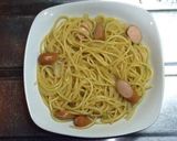なめ茸パスタ　(お手軽まろやか和風味)作り方5写真