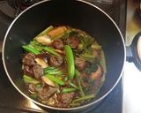 小松菜とスナップえんどうと牛肉の蒸し煮作り方4写真