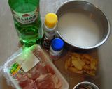 台湾料理-黒ごま油鶏肉の炊き込みご飯作り方1写真