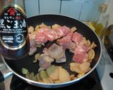 台湾料理-黒ごま油鶏肉の炊き込みご飯作り方3写真