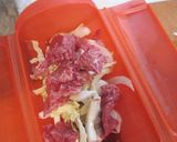 ルクエで簡単お手軽、牛丼作り方1写真