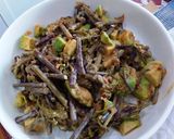 わらびとアボカド麺つゆ和え作り方4写真
