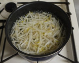 キムチともやしとハムときゅうりの和え物作り方1写真