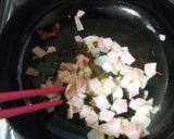 たらの芽×ペペロンチーノ作り方3写真