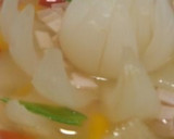 新玉ねぎで…母の日のお花のスープ作り方6写真
