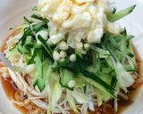 マヨたくあんのせ！サラダそうめん～作り方3写真