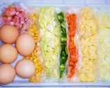 いろんなお野菜入れてスパニッシュオムレツ作り方1写真