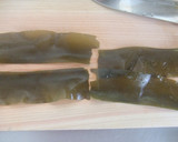 節約レシピ☆だしをとった昆布で佃煮作り方1写真