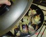 なすの挽肉はさみ梅味噌煮込み作り方4写真