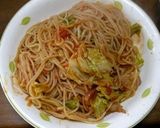 キャベツとベーコンのスパゲティ作り方7写真
